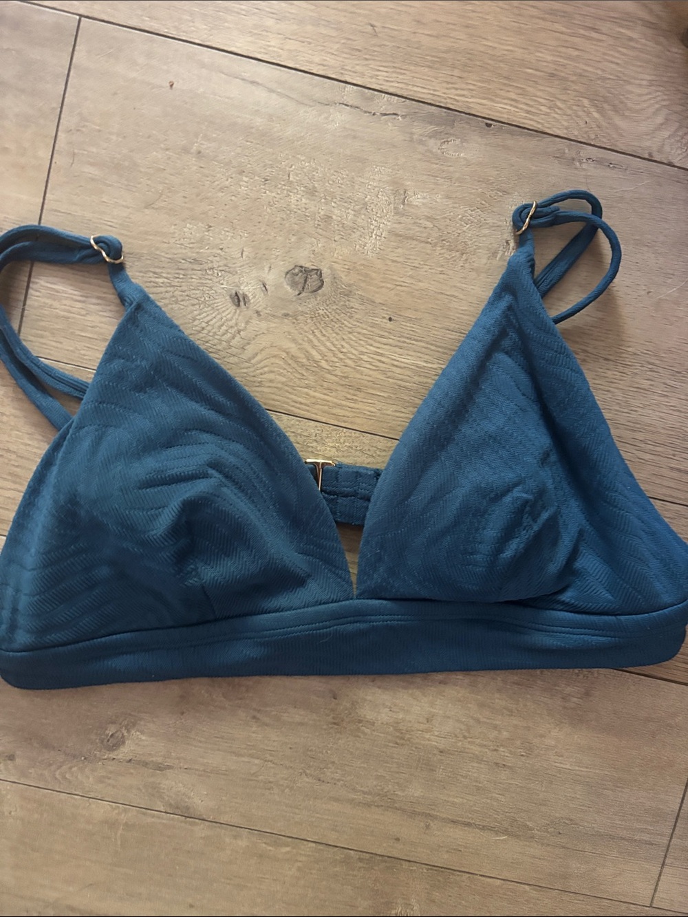 Shade & Shore Teal Triangle Bikini Top